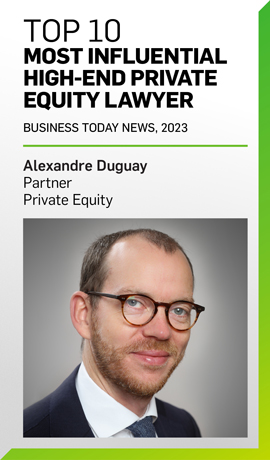 Alexandre Duguay Named to 2023 Top 10 Most Influential High-End Private Equity Lawyers in France