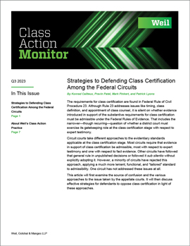 Class Action Monitor Q3