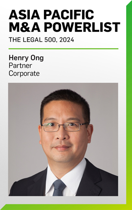 Henry Ong - Asia Pacific M&A Powerlist