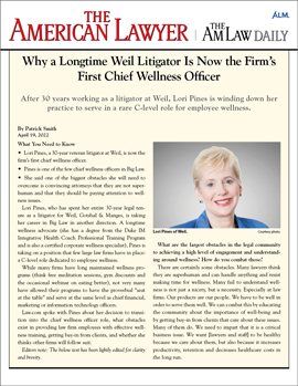 AmLaw Daily - Lori Pines