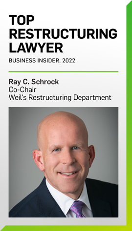 Ray C. Schrock, Top Restructuring Lawyer