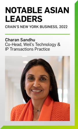 Charan Sandhu Named Among 2022 Notable Asian Leaders by Crain’s New York Business Charan Sandhu Named Among 2022 Notable Asian Leaders by Crain’s New York Business