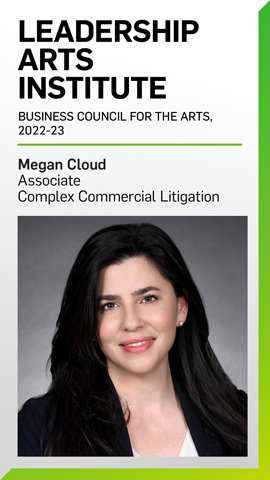 Megan Cloud selected for Leadership Arts Institute