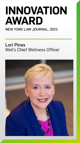 Lori Pines Honored with 2022 Innovation Award by the New York Law Journal Lori Pines Honored with 2022 Innovation Award by the New York Law Journal