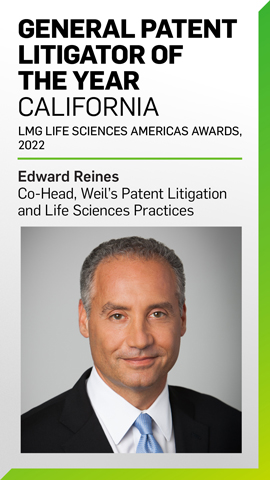 Edward Reines Honored at the 2022 LMG Life Sciences Americas Awards Edward Reines Honored at the 2022 LMG Life Sciences Americas Awards