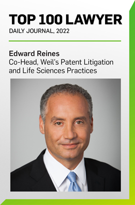 Edward Reines Named 2022 Top 100 Lawyer by Daily Journal Edward Reines Named 2022 Top 100 Lawyer by Daily Journal