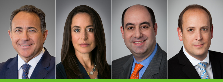 Image of Weil partners Michael J. Aiello, Elizabeth Weiswasser, Jeffrey Osterman and Derek Walter