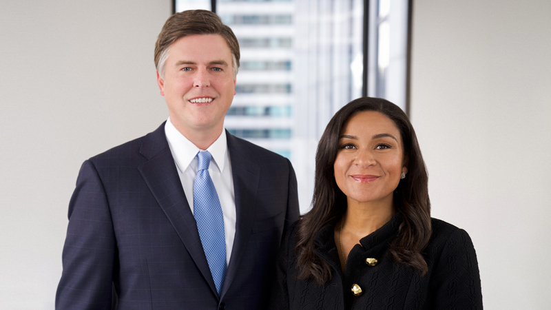 Jeff White and Chantale Fiebig Standing side-by-side