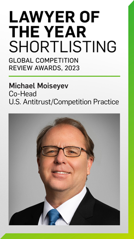 Michael Moiseyev Shortlisted for “Lawyer of the Year” at the Global Competition Review Awards 2023