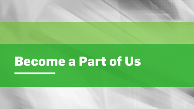 Abstract image with "Become a Part of Us" text