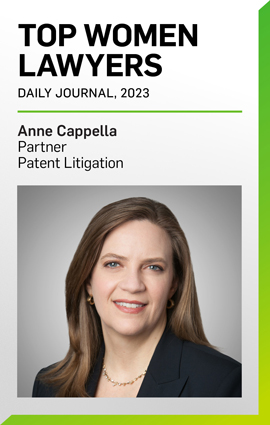 Anne Cappella Named a 2023 Top Woman Lawyer in California by Daily Journal