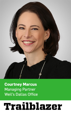 Courtney S. Marcus Named to 2020 Trailblazers by Texas Lawyer Courtney S. Marcus Named to 2020 Trailblazers by Texas Lawyer