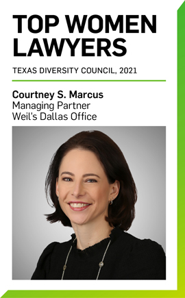 Courtney Marcus Named One of Texas Diversity Council’s 2021 Top Women Lawyers Courtney Marcus Named One of Texas Diversity Council’s 2021 Top Women Lawyers