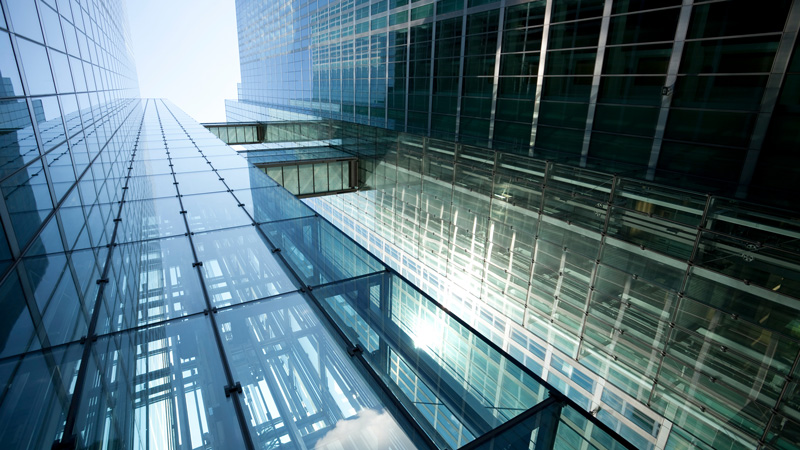Abstract image of skyscraper building