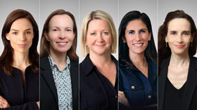 Lois Deasey, Emmanuelle Henry, Jacky Kelly, Ramona Nee and Agathe Soilleux