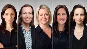 Lois Deasey, Emmanuelle Henry, Jacky Kelly, Ramona Nee and Agathe Soilleux