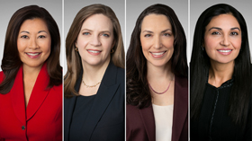 Karen Ballack, Anne Cappella, Olivia Greer, Charan Sandhu and Elizabeth Wesiwasser