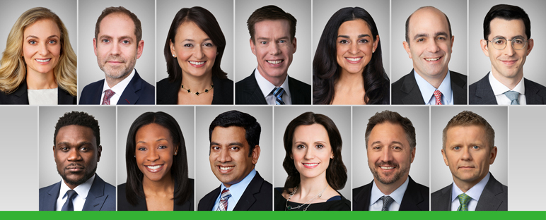 Photo grid of Weil partners