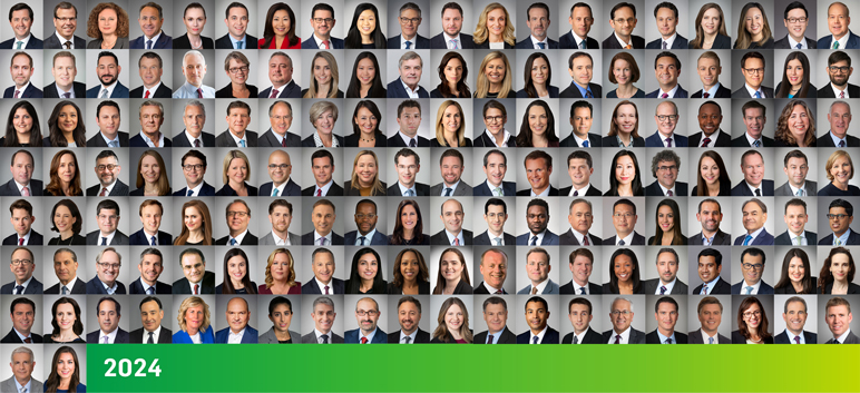 Headshots of Weil partners who received top honors in 2024