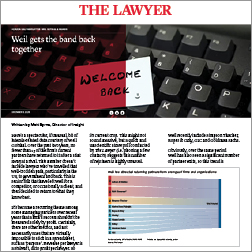 Weil Gets the Band Back Together - The Lawyer