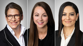 Britta Grauke, Hayley Lund and Nili Moghaddam