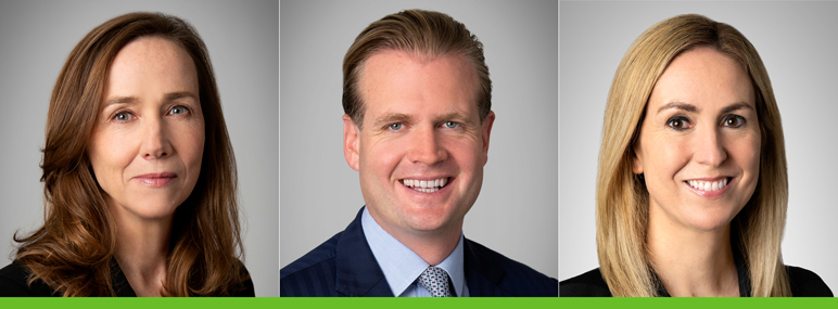 Headshots of Jenine Hulsmann, Niklas Maydell, and Megan Granger Headshots of Jenine Hulsmann, Niklas Maydell, and Megan Granger