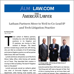AmLaw article reprint