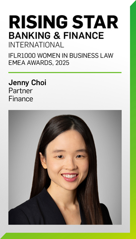 Rising Star Jenny Choi, Partner, Finance Rising Star Jenny Choi, Partner, Finance