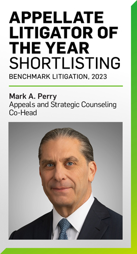 Mark A. Perry Appellate Litigator of the Year, 2023