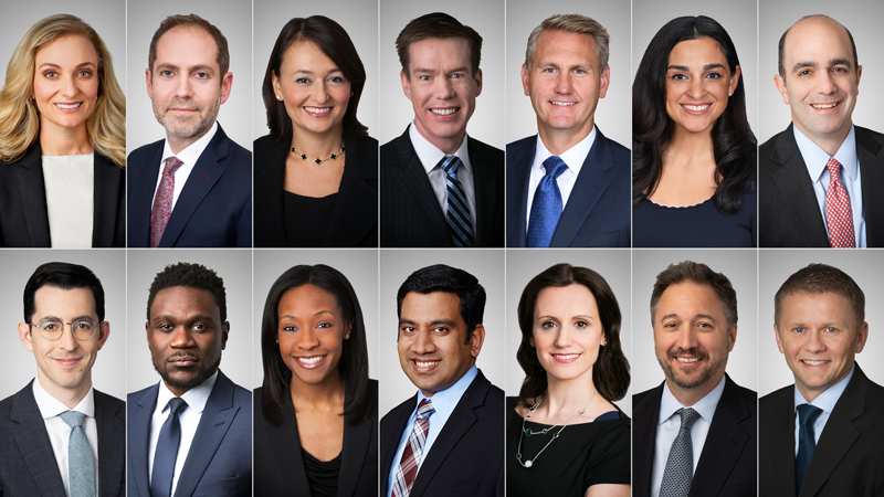 Photo grid of 14 Weil partners