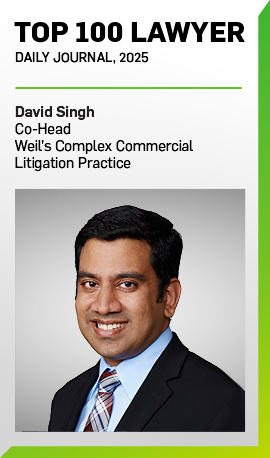 David Singh Named Among Top 100 Lawyers for 2025 by Daily Journal