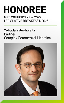 Weil Team Honored at Met Council’s New York Legislative Breakfast