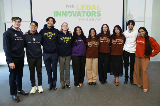 The 2024-2025 cohort of the Weil Legal Innovators Program