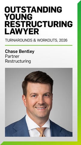 Chase Bentley - Outstanding Young Restructuring Lawyer