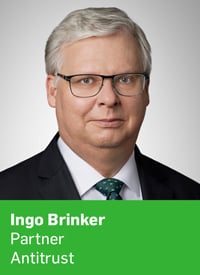 Headshot of Ingo Brinker, Partner, Antitrust