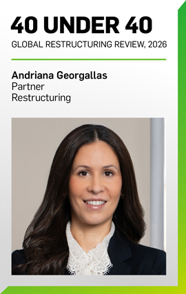 Weil Restructuring Partner Andriana Georgallas Named to Global Restructuring Review's 2026 40 Under 40
