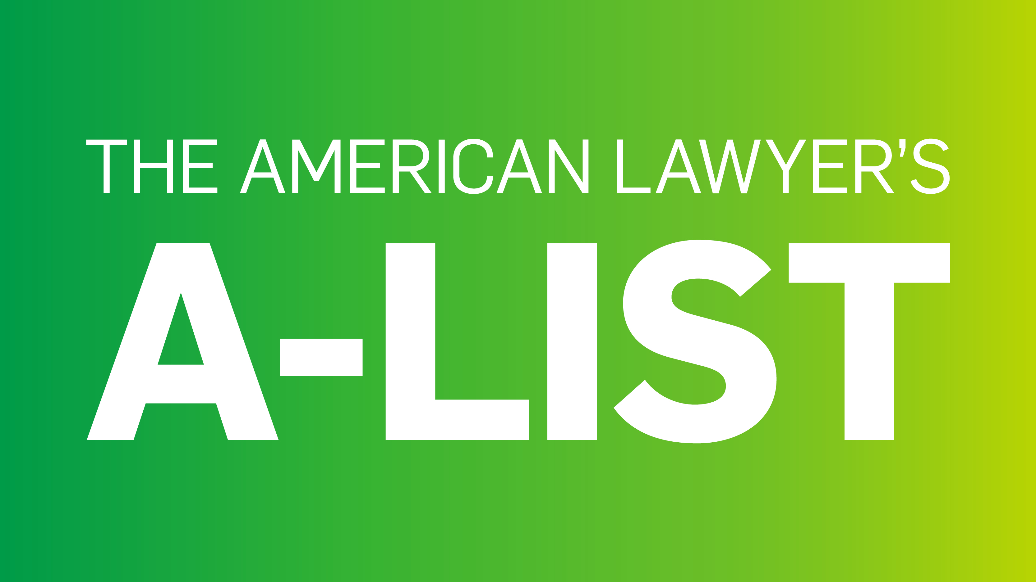The American Lawyer's A-List