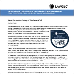 Law360 Names Weil a 2025 “Fund Formation Group of the Year”