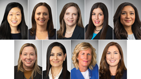 Luna Barrington, Meagan Bellshaw, Anne Cappella, Jessica Falk, Chantale Fiebig, Brianne Kucerik, Nili Moghaddam, Diane Sullivan and Caroline Zalka
