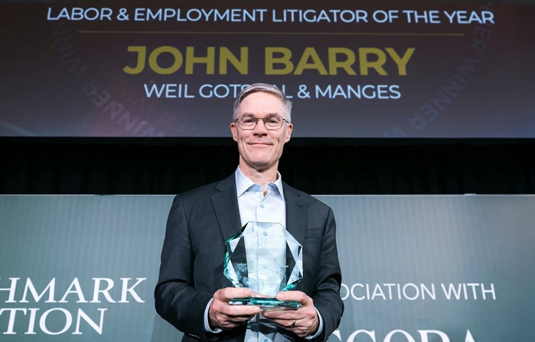 John Barry Named National Labor & Employment Litigator of the Year