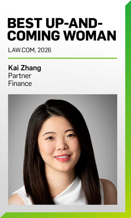 Kai Zhang Named Among Law.com’s Best-Up-And-Coming Women in the UK 2026
