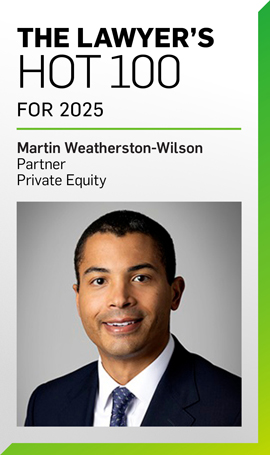 Martin Weatherston-Wilson Recognized Among The Lawyer’s Hot 100 for 2025