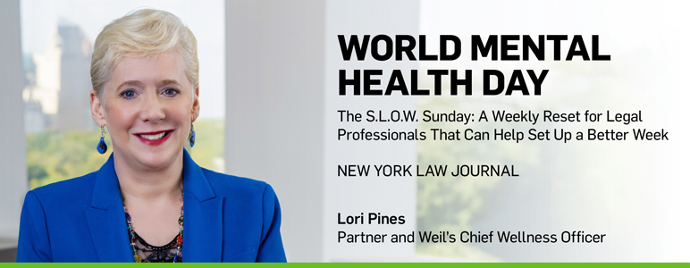 Lori Pines Shares Advice for Legal Professionals on World Mental Health Day in New York Law Journal