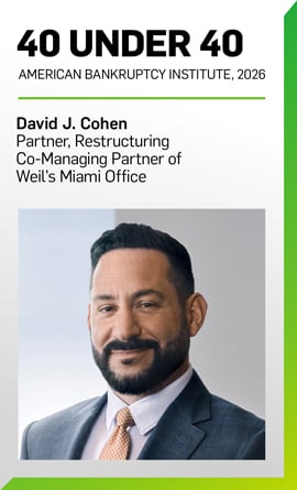 David J. Cohen Named to American Bankruptcy Institute’s 2026 40 Under 40