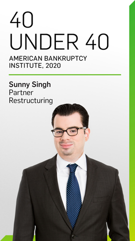 Sunny Singh Named to ABI's 40 Under 40