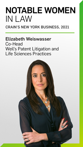 Elizabeth Weiswasser Named Notable Woman in Law