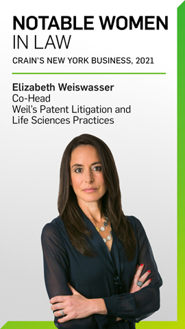 Elizabeth Weiswasser Named Notable Woman in Law Elizabeth Weiswasser Named Notable Woman in Law