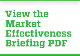 View the Market Effectiveness PDF Briefing