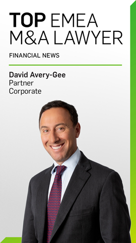 David Avery-Gee, Top EMEA M&A Lawyer