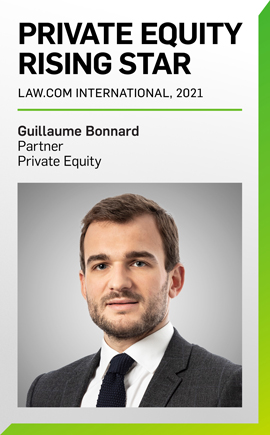 Guillaume Bonnard Named 2021 Private Equity Rising Star by Law.com International